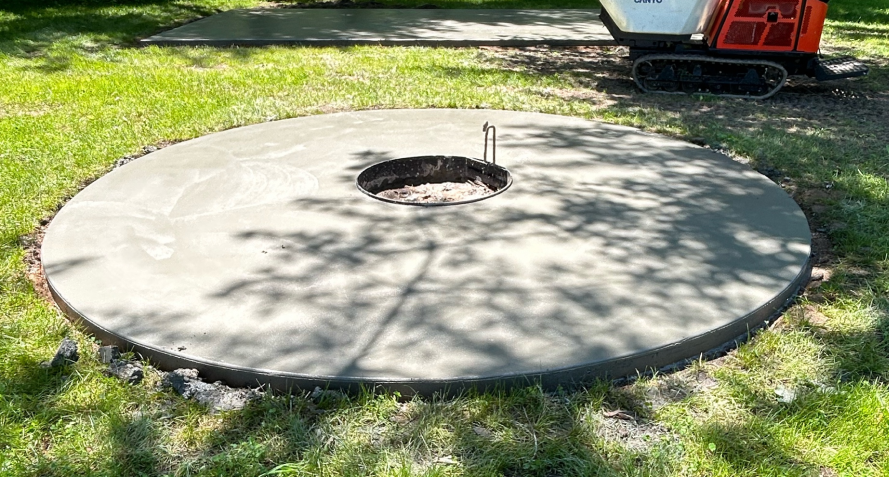 concrete patio